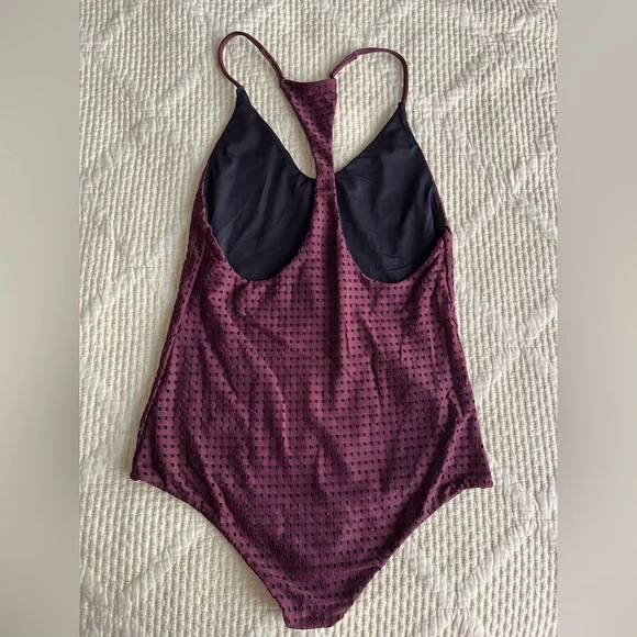 Acacia Sunset Mesh one piece Merlot/ Shadow Small - Picture 2 of 4